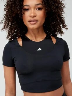 Adidas Train Hiit Crop Tee - Black -Sport Sphere V8XGQ SQ4 0000000004 BLACK MDd