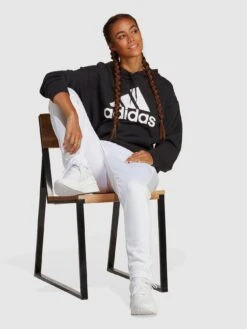Adidas Sportswear Essentials Big Logo Oversized French Terry Hoodie - Black/White -Sport Sphere V8XHX SQ3 0000000019 BLACK WHITE MDo