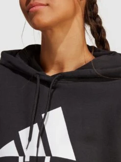 Adidas Sportswear Essentials Big Logo Oversized French Terry Hoodie - Black/White -Sport Sphere V8XHX SQ4 0000000019 BLACK WHITE MDd