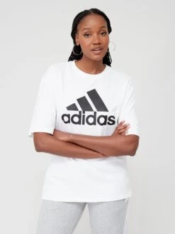 Adidas Sportswear Essentials Big Logo Boyfriend T-shirt - White/Black