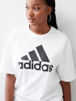 Adidas Sportswear Essentials Big Logo Boyfriend T-shirt - White/Black -Sport Sphere V8XHY SQ4 0000000269 WHITE BLACK MDd
