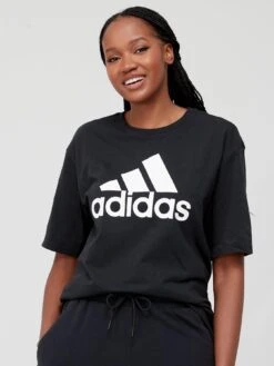 Adidas Sportswear Essentials Big Logo Boyfriend T-shirt - Black/White