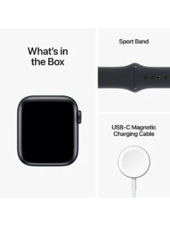 Apple Watch SE (GPS, 2022), 40mm Midnight Aluminium Case With Midnight Sport Band -Sport Sphere V8YKP SQ7 0000000976 MIDNIGHT SLd3