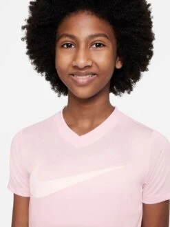 Nike Older Girls Legend Swoosh T-shirt - Pink -Sport Sphere V983R SQ4 0000000063 PINK SLd