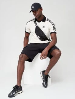 Adidas Originals Adicolor Classics Waffle Polo Shirt - White -Sport Sphere V9PTU SQ5 0000000013 WHITE MDd1