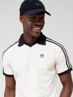 Adidas Originals Adicolor Classics Waffle Polo Shirt - White -Sport Sphere V9PTU SQ6 0000000013 WHITE MDd2