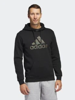 Adidas Sportswear Camo Hoodie - Black