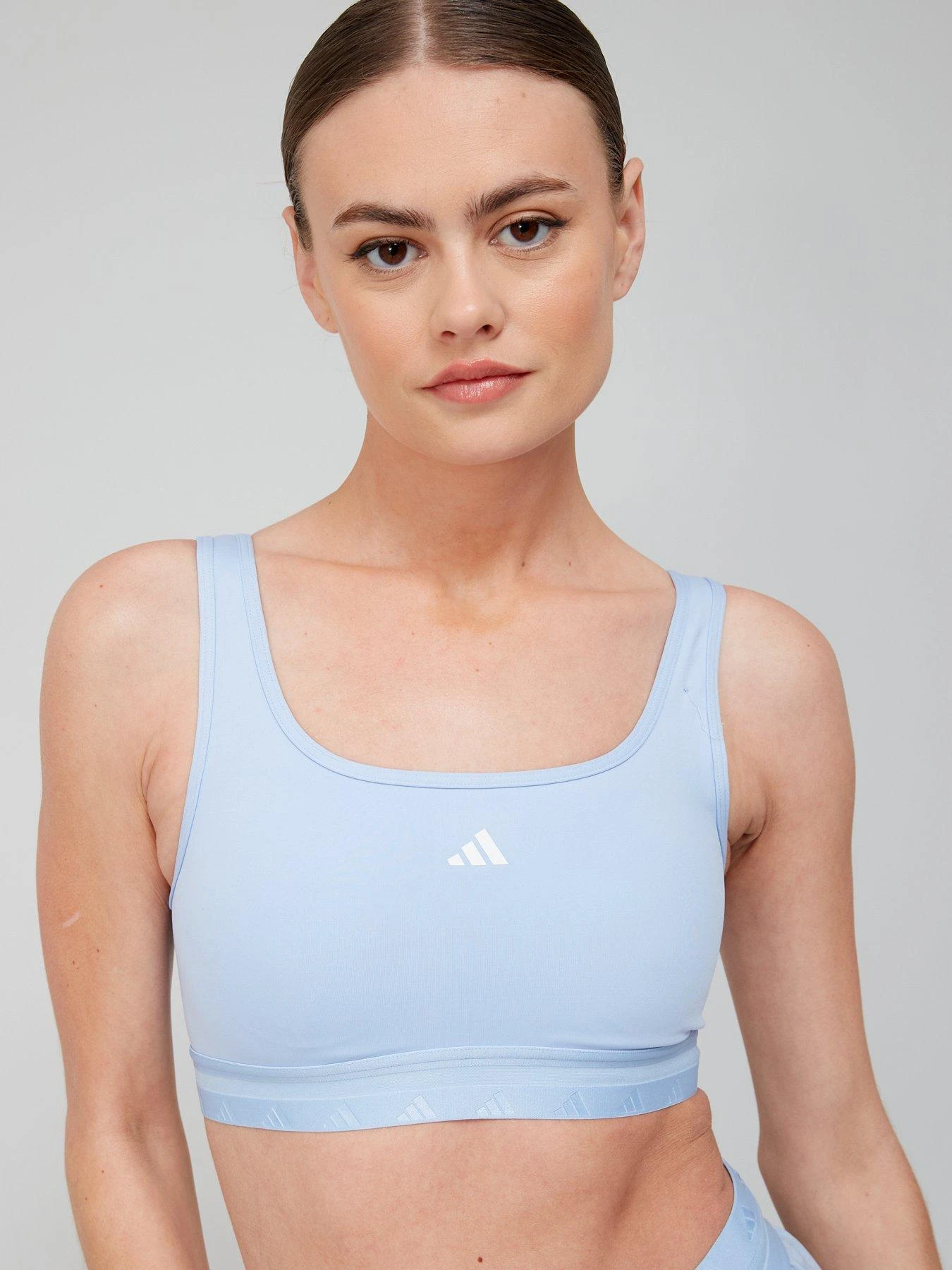 Adidas Hyperglam Sports Bra - Light Support - Blue 1 Adidas Hyperglam Sports Bra - Light Support - Blue