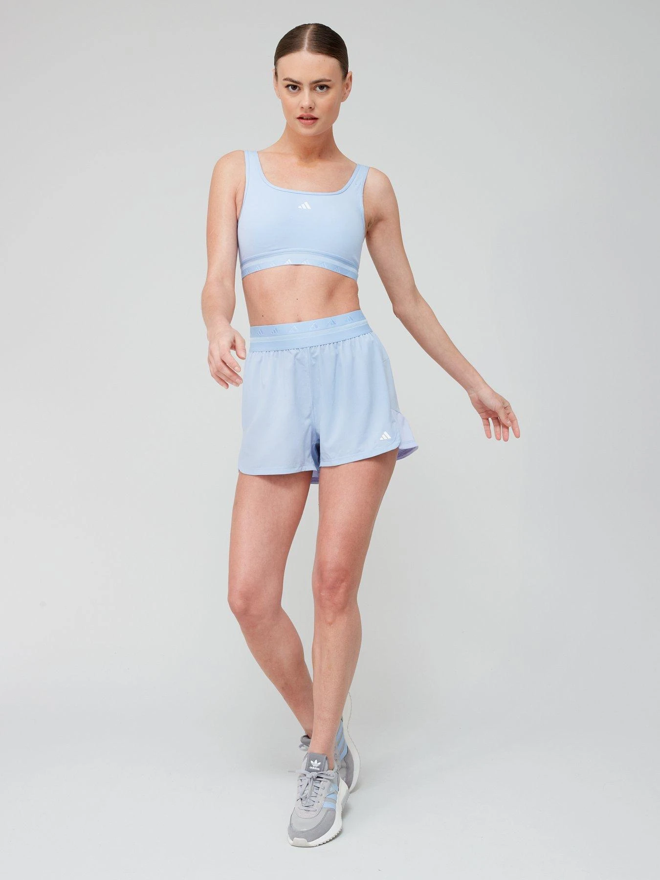 Adidas Hyperglam Sports Bra - Light Support - Blue 3 Adidas Hyperglam Sports Bra - Light Support - Blue - Image 3