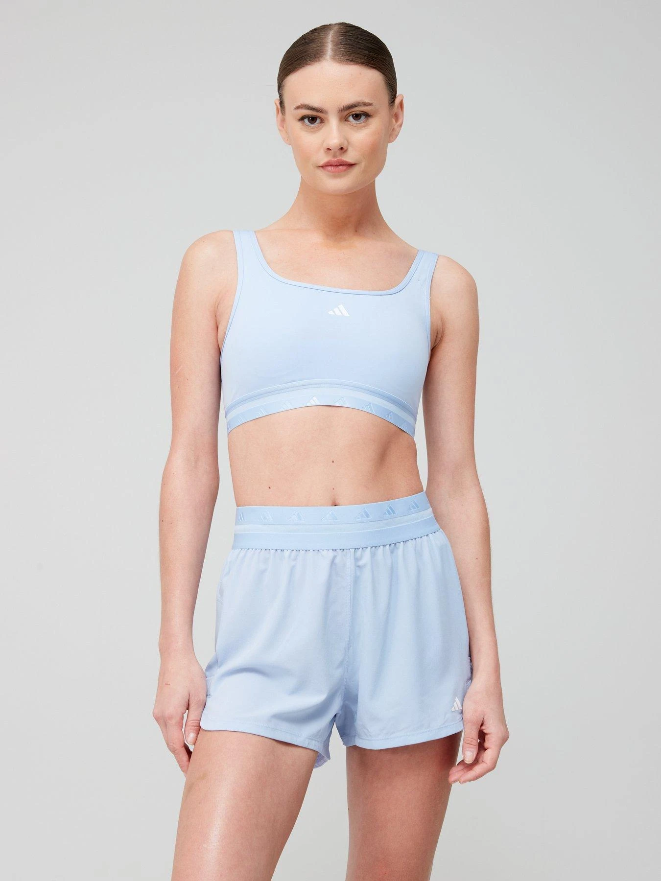 Adidas Hyperglam Sports Bra - Light Support - Blue 4 Adidas Hyperglam Sports Bra - Light Support - Blue - Image 4