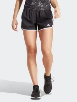 Adidas Women's Marathon 2Response Running Shorts 1/2 - Black/White