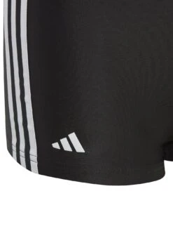 Adidas Boys 3 Stripe Swim Boxer Short - Black/White -Sport Sphere V9Z3L SQ4 0000000019 BLACK WHITE SLd