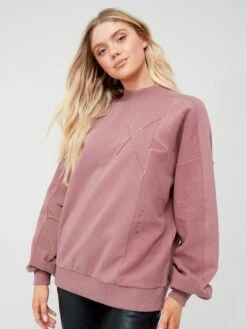 Converse Women's Cosy Utility Crew Jumper - Pink -Sport Sphere VAETU SQ4 0000000063 PINK MDd