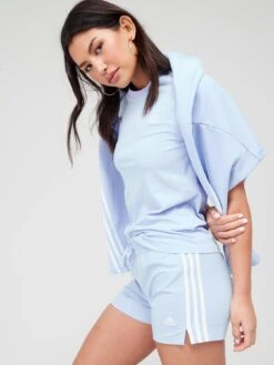 Adidas Women's Sportswear Essentials Sports Shorts 1/4 - Blue -Sport Sphere VB1PF SQ4 0000000020 BLUE MDd