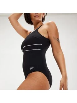 Speedo Shaping Contour Eclipse Swimsuit - Black/White -Sport Sphere VCXIH SQ4 0000000019 BLACK WHITE MDd