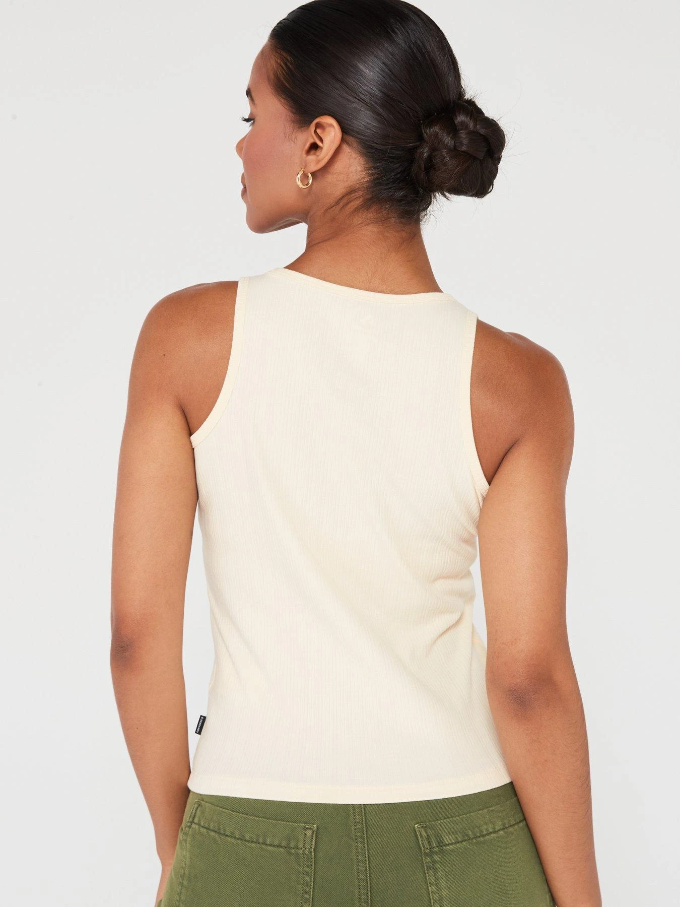 Converse Wordmark Tank - Cream 2 Converse Wordmark Tank - Cream - Image 2