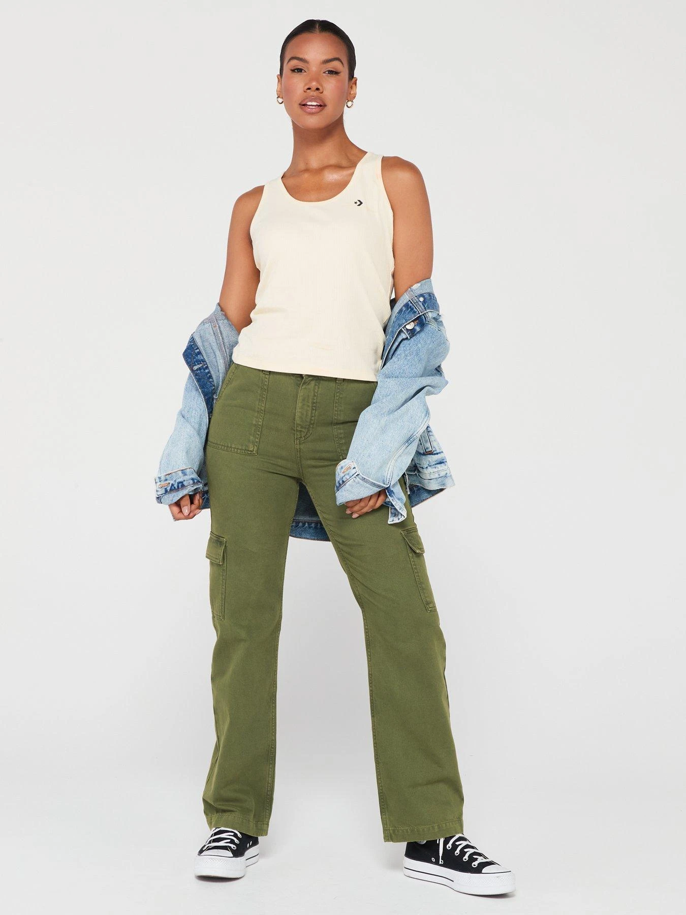 Converse Wordmark Tank - Cream 3 Converse Wordmark Tank - Cream - Image 3