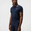 J.Lindeberg J LINDEBERG Glen Regular Fit Short Sleeve Polo Shirt - Navy