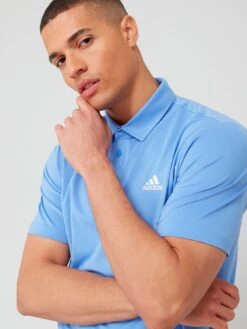 Adidas Golf Ultimate365 Solid Left Chest Polo Shirt - Blue -Sport Sphere VDFB1 SQ4 0000000020 BLUE MDd