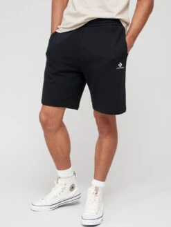 Converse Embroidered Star Chevron Shorts - Black 