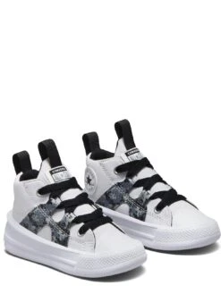 Converse Chuck Taylor All Star Ultra Digi Camo Toddler Boys Hi Top Trainerss - WHITE/BLACK -Sport Sphere VDNBQ SQ3 0000000269 WHITE BLACK SLf
