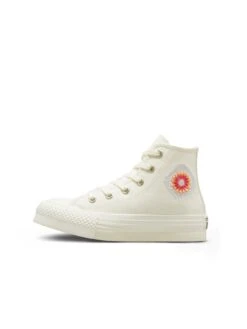 Converse Kids Chuck Taylor All Star EVA Lift Platform Festival Florals - White/Orange -Sport Sphere VDNCJ SQ6 0000001704 WHITE ORANGE SLd