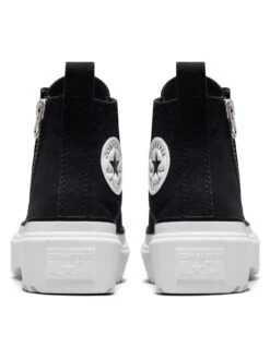 Converse Chuck Taylor All Star Lugged Lift Canvas Junior Hi Top Trainers - Black -Sport Sphere VDNCW SQ2 0000000004 BLACK SLb