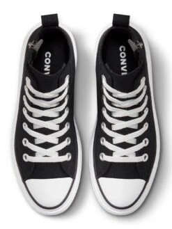 Converse Chuck Taylor All Star Lugged Lift Canvas Junior Hi Top Trainers - Black -Sport Sphere VDNCW SQ4 0000000004 BLACK SLt