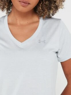 UNDER ARMOUR Tech Short Sleeve V Neck - Twist - Grey -Sport Sphere VDO4Q SQ4 0000000005 GREY MDd