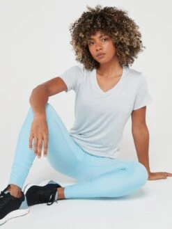 UNDER ARMOUR Tech Short Sleeve V Neck - Twist - Grey -Sport Sphere VDO4Q SQ6 0000000005 GREY MDd2