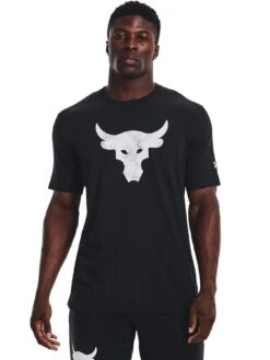 UNDER ARMOUR Training Project Rock Brahma Bull S/s T-shirt - Black