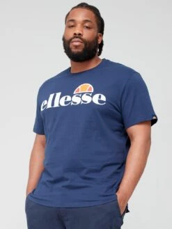 Ellesse Plus Size Prado Short Sleeve T-Shirt - Navy