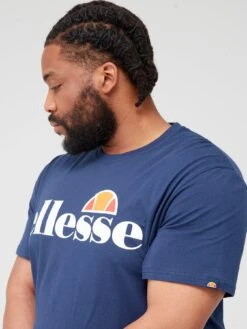 Ellesse Plus Size Prado Short Sleeve T-Shirt - Navy -Sport Sphere VE8G6 SQ4 0000000048 NAVY MDd