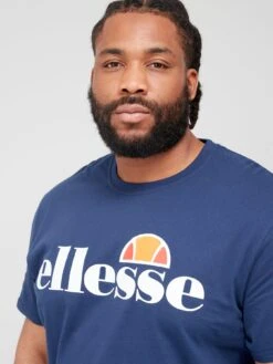Ellesse Plus Size Prado Short Sleeve T-Shirt - Navy -Sport Sphere VE8G6 SQ5 0000000048 NAVY MDd1