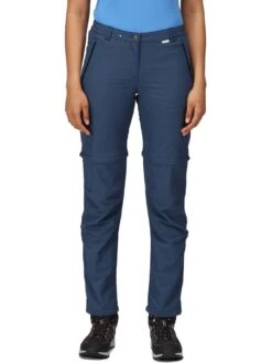 Regatta Chaska Zip Off Trouser Ii - Regular Length - Dark Blue Denim