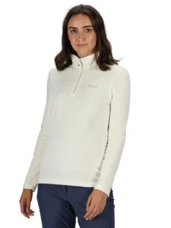 Regatta Sweethart 1/4 Zip Fleece Top - Light Cream