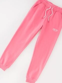 V By Very Girls Varsity Sweat And Jogger Set - Pink -Sport Sphere VFC4L SQ5 0000000063 PINK SLd1