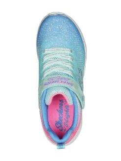 Skechers Girls Flicker Flash Gore And Strap 3d Print Lighted Trainer -Sport Sphere VFHFB SQ4 0000000020 BLUE SLt