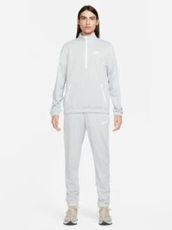 Nike Nsw Polyknit 1/4 Zip Tracksuit - Grey