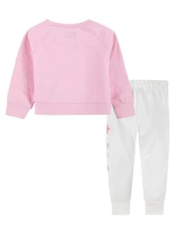 Converse Infant Girls Floral Graphic Crew Sweat & Pant Set -Sport Sphere VFMUU SQ3 0000000067 CREAM SLb