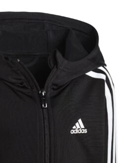 Adidas Sportswear Essentials Younger 3 Stripe Shiny Tracksuit - Black -Sport Sphere VGIAZ SQ5 0000000004 BLACK SLd1