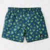 Adidas Younger Boys Badge Of Sport Printed Swim Short - Navy