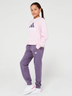 Adidas Sportswear Essentials Junior Big Logo Fleece Tracksuit - Pink -Sport Sphere VGIEO SQ3 0000000063 PINK MDo
