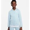 Nike Older Boys Club Fleece Zip Through Hood & Jog Pant Set - Blue