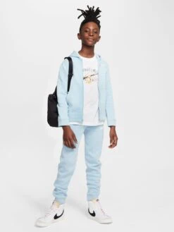 Nike Older Boys Club Fleece Zip Through Hood & Jog Pant Set - Blue -Sport Sphere VGILH SQ2 0000000020 BLUE MDf