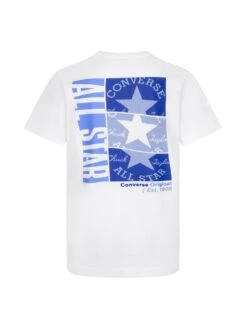 Converse Older Boys Logo Box T-Shirt - White -Sport Sphere VH0GQ SQ3 0000000013 WHITE SLd