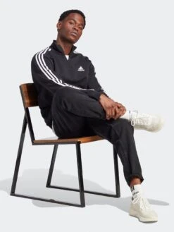 Adidas Men's 3 Stripe 1/4 Zip - BLACK -Sport Sphere VH9AK SQ3 0000000004 BLACK MDo