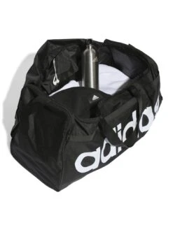 Adidas Men's Linear Duffel Bag Large - BLACK/WHITE -Sport Sphere VH9AR SQ4 0000000019 BLACK WHITE SLd1