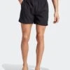 Adidas Men's Solid Small Logo Swim Short - BLACK