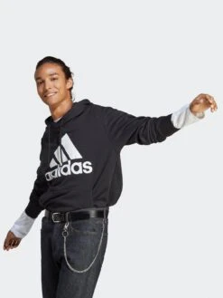 Adidas Plus Size Big Logo Hoodie - Black -Sport Sphere VH9EM SQ3 0000000004 BLACK MDo